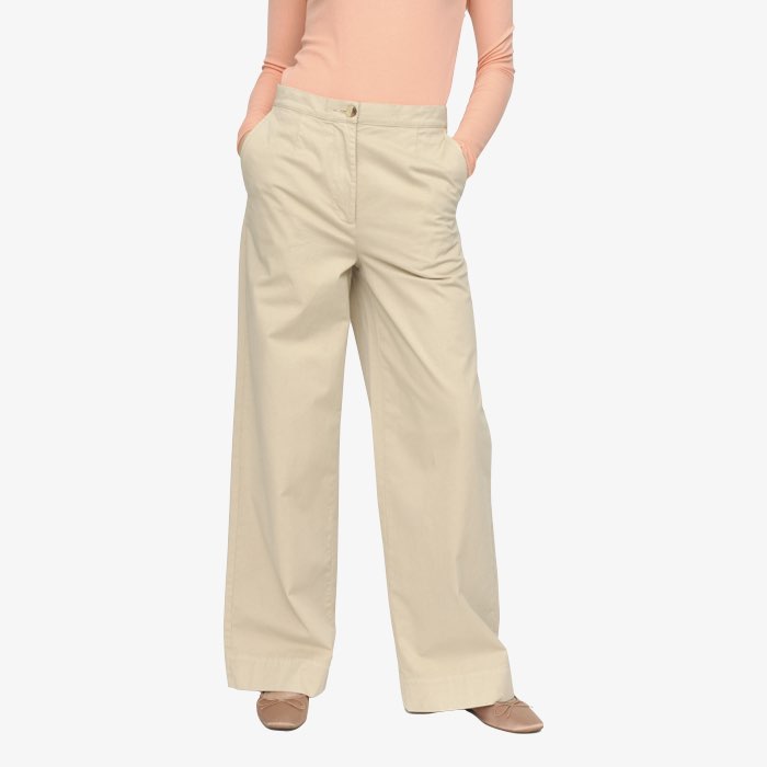 Wide Leg Pantalon Tabita | Soft Rebels | Beige