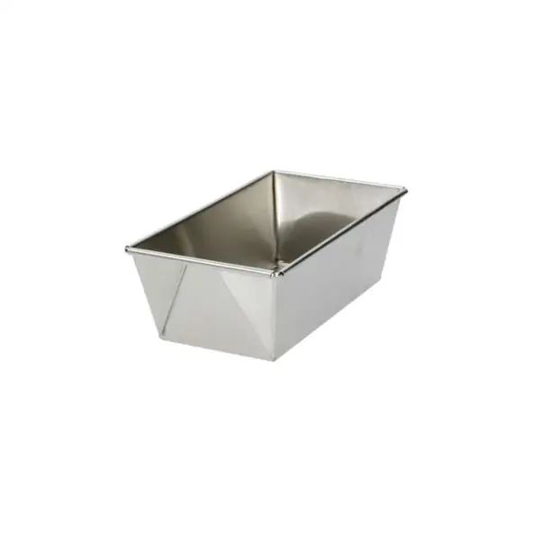 Kleine cakevorm, gerecycled rvs, PFAS-vrij, 15,5 cm x 8,5 cm