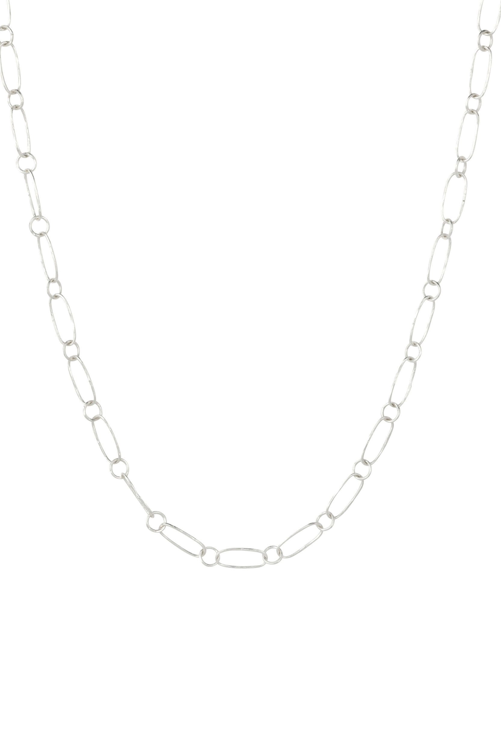 Loft and Daughter  Delicate Gehamerde Schakelketting Zilver