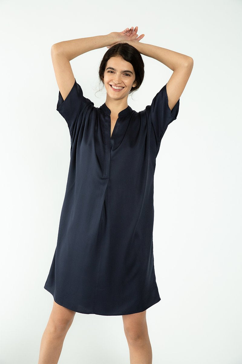 Neu Nomads Kerala Midi Jurk - Donkerblauw