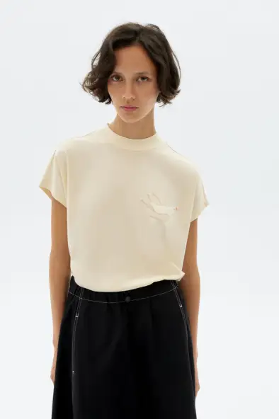 Thinking MU Volta Bird T-Shirt - Wit
