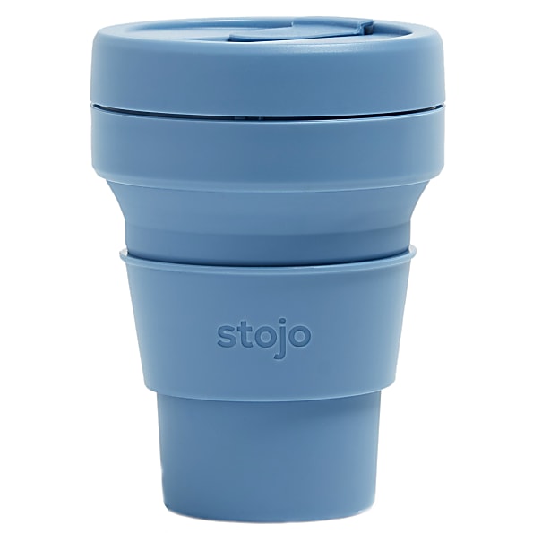 Stojo Opvouwbare Pocketbeker 355ml - Staalblauw