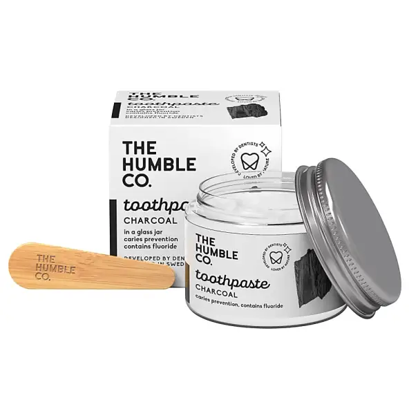 The Humble Co Tandpasta Potje - Houtskool met fluoride - 50 ml
