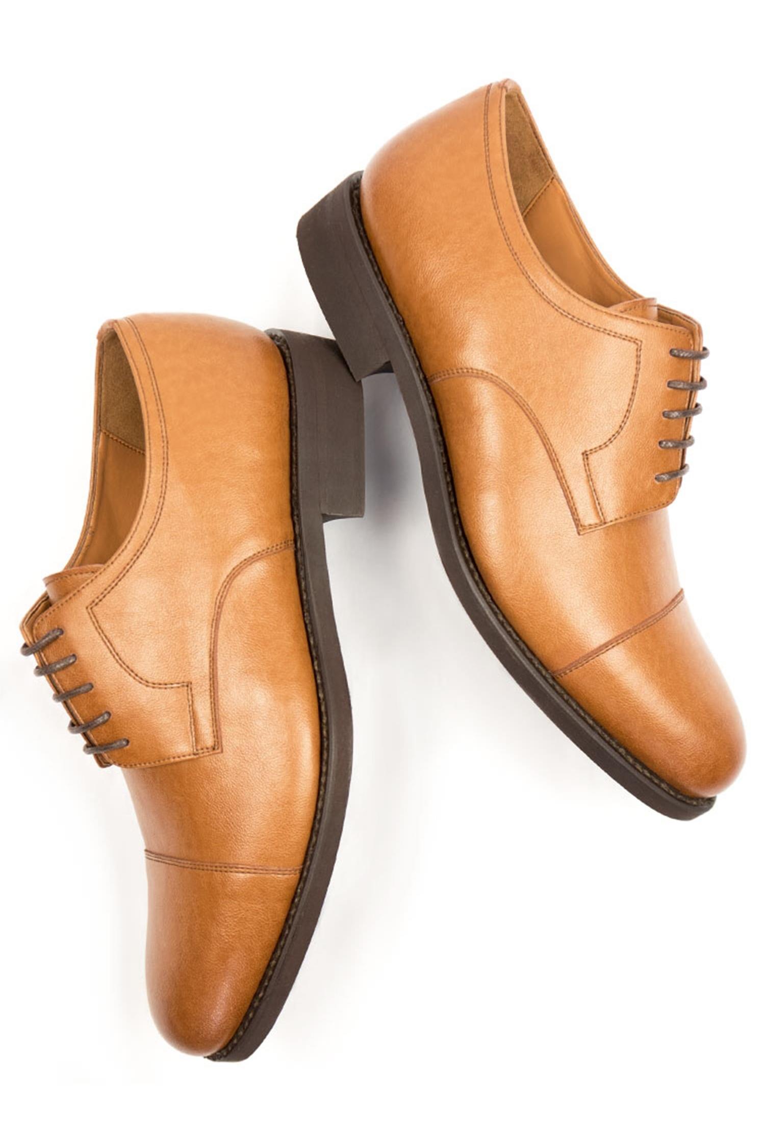 Will's Vegan Store mannen vegan Derby's Goodyear Welt Lichtbruin