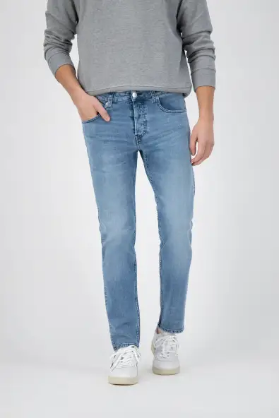 MUD Jeans Rick Mid Slim Jeans Blauw