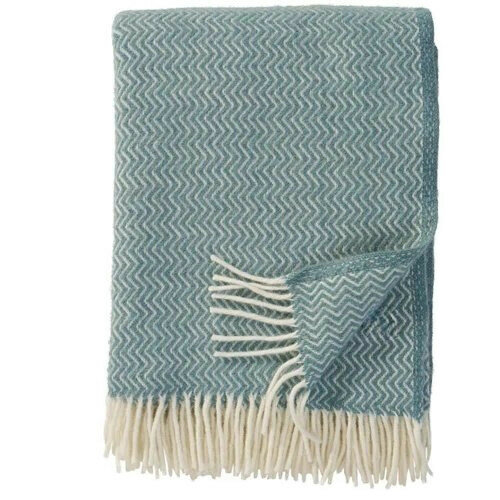 Klippan deken van Eco wol - Sorbet Silky Blue