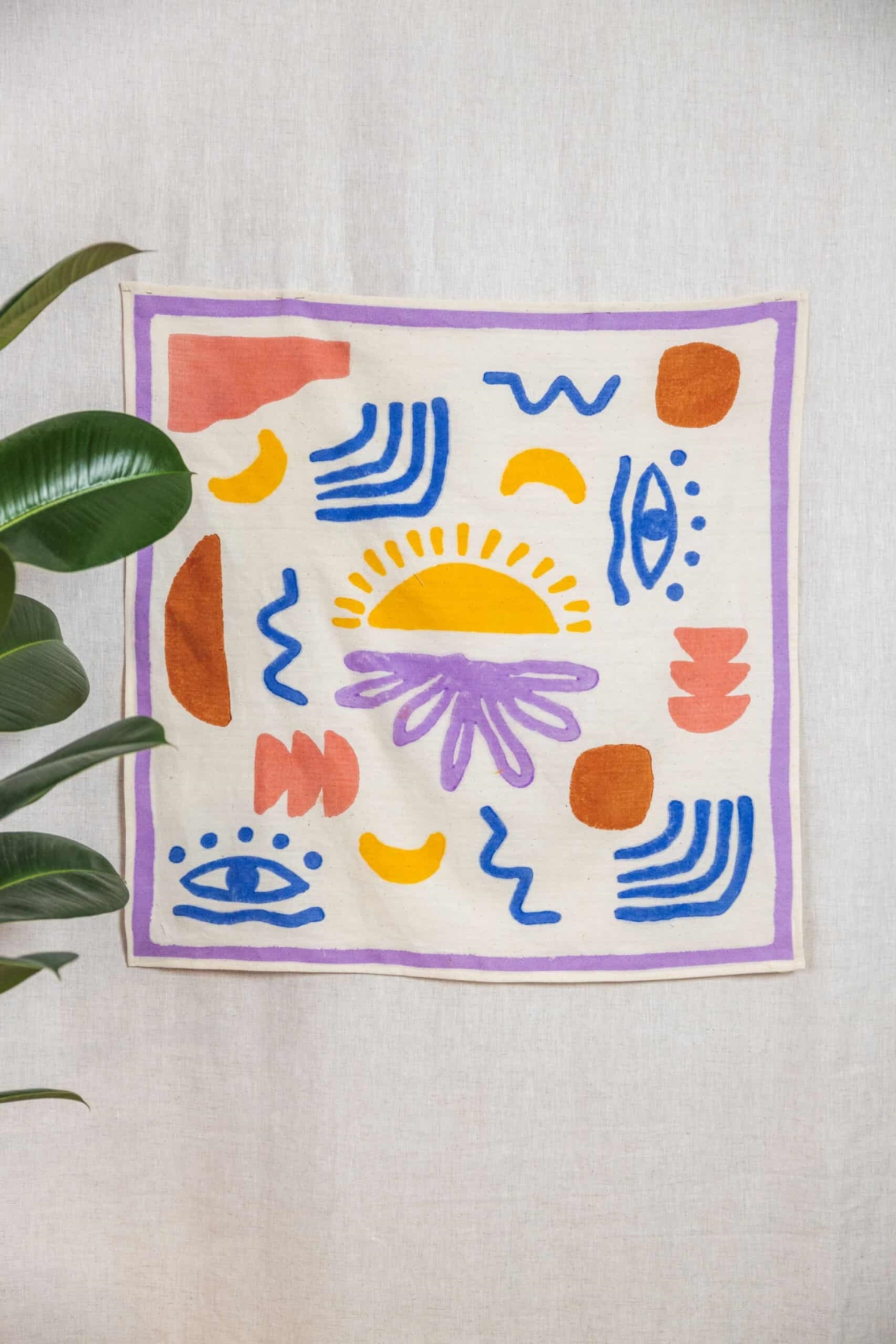 Jyoti Fair Works  Wandhanger Aankh Blockprint