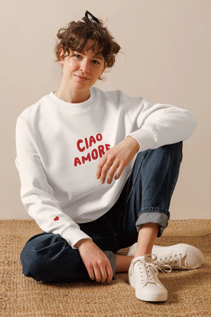 The Refined Spirit  Unisex Sweatshirt Ciao Amore Wit