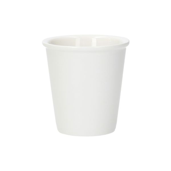 Beker met randje, porselein, Ø7 X 7,5 cm
