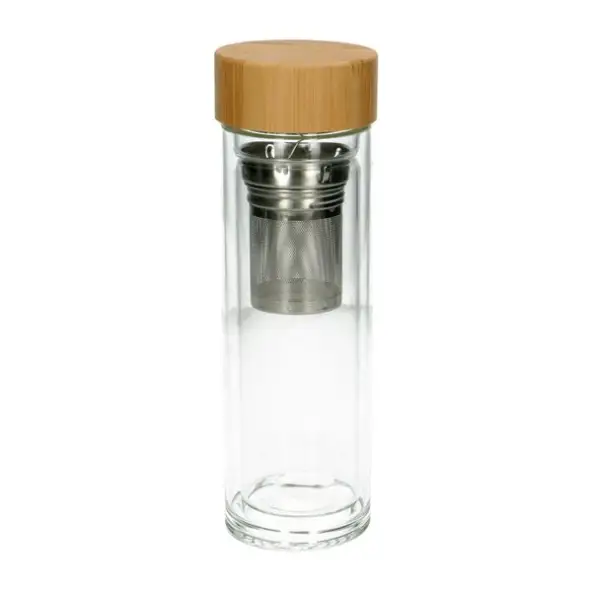 Infusiefles Dubbelwandig Glas - Dille & Kamille
