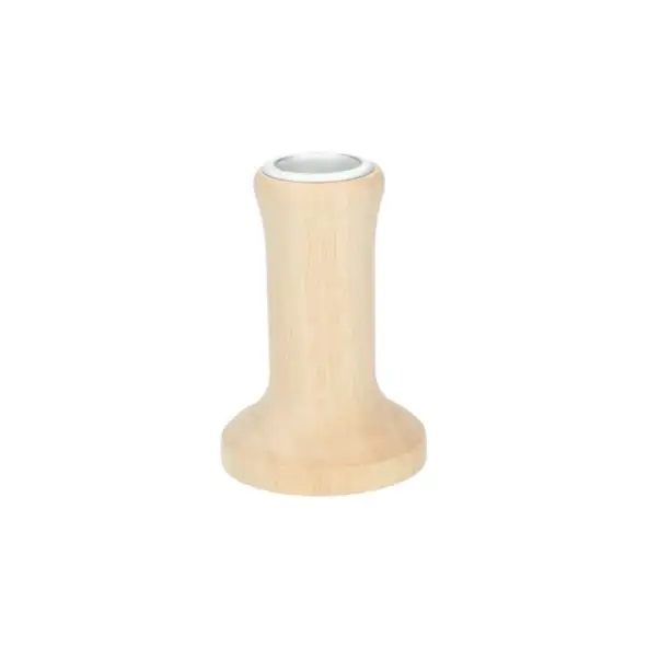 Kandelaar, rubberhout, laag, Ø5.5 x H 8 cm