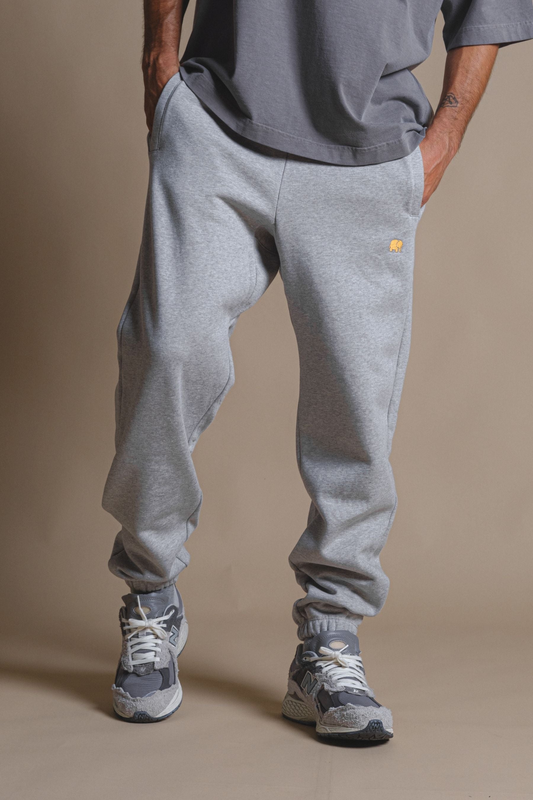 Trendsplant mannen vegan Joggingbroek Essential Heather Grey