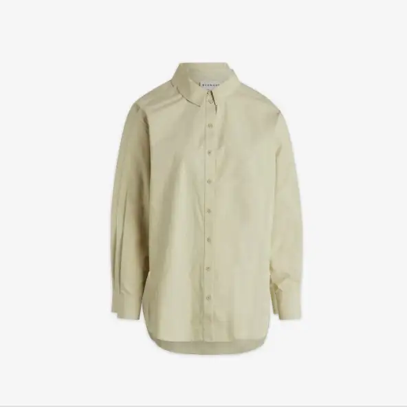 Lang Shirt Ginsburg | Blanche | Groen